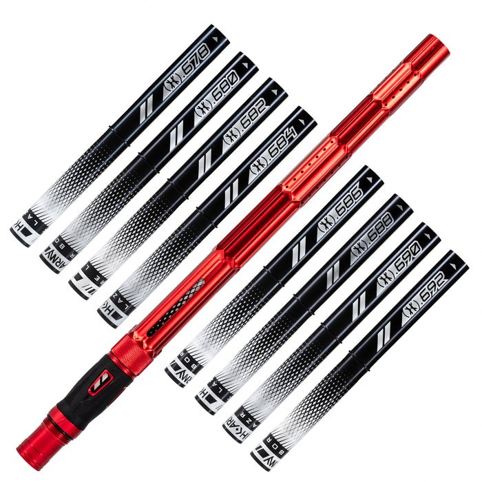 LAZR Elite Fractal Barrel Kit - 15" Dust Red/Black Inserts - Cocker Threads