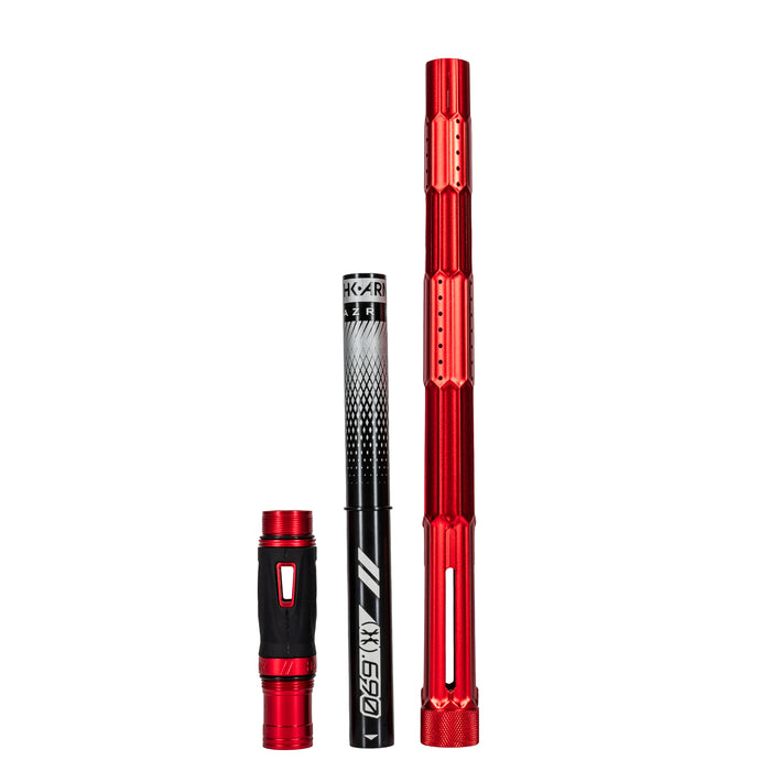 LAZR Elite Fractal Barrel Kit - 15" Dust Red/Black Inserts - Cocker Threads