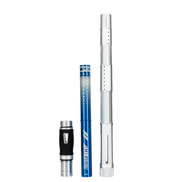 LAZR Elite Fractal Barrel Kit - 15" Dust Silver/Colored Inserts - Cocker Threads