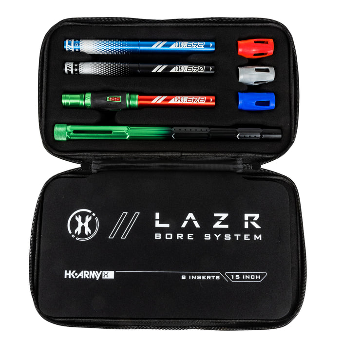 LAZR Elite Fractal Barrel Kit - 15" Green/Black Colored Inserts - Cocker Threads