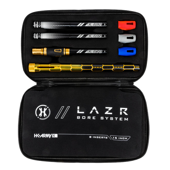 LAZR Elite Nexus Barrel Kit - 15" Gold/Black Black Inserts - Cocker Threads