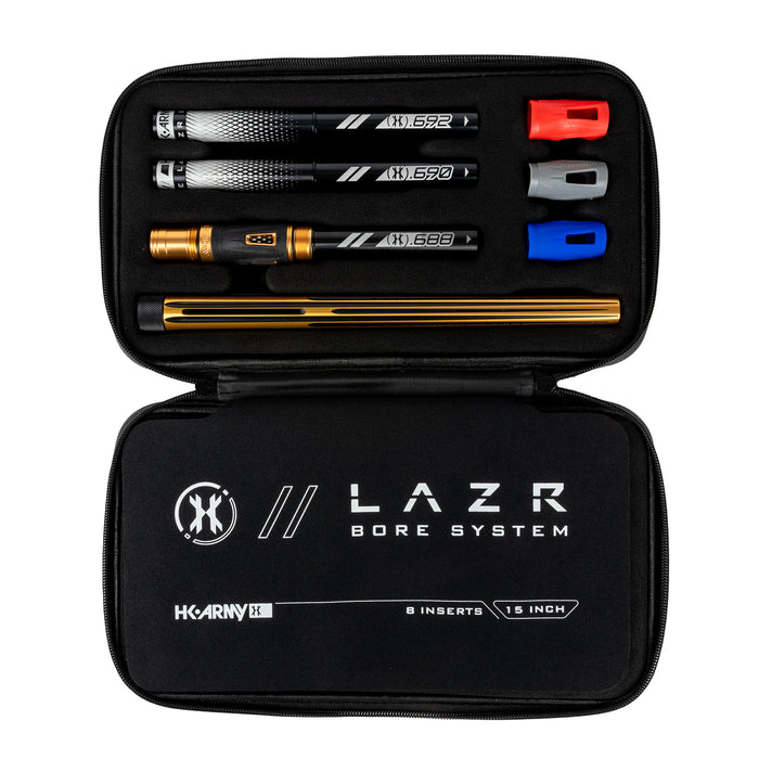 LAZR Elite Nova Barrel Kit - 15" Gold/Black - Black Inserts - Cocker Threads