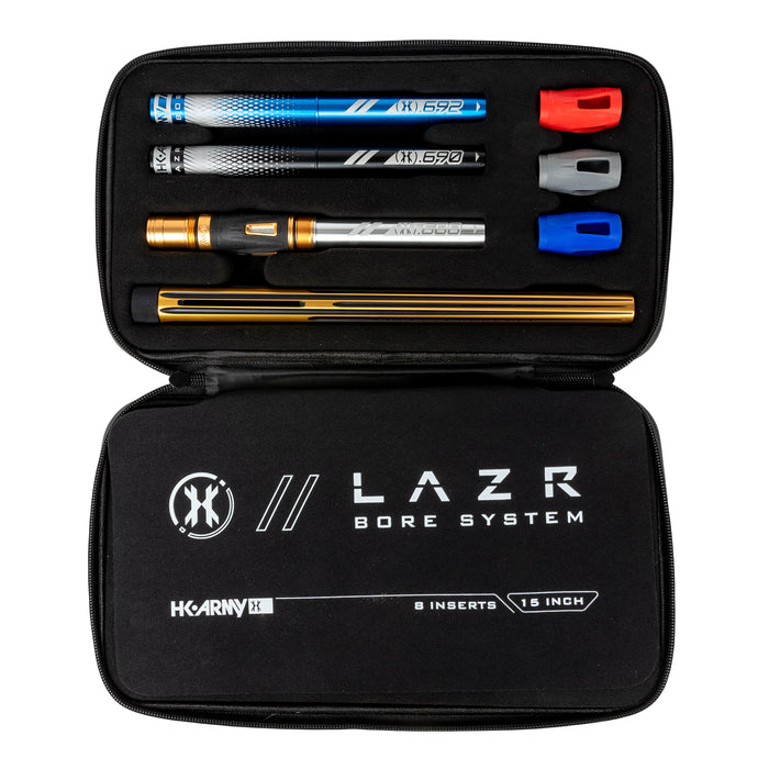 LAZR Elite Nova Barrel Kit - 15" Gold/Black - Colored Inserts - Cocker Threads