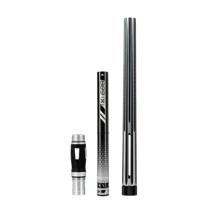 LAZR Elite Nova Barrel Kit - 15" Silver/Black - Black Inserts - Cocker Threads