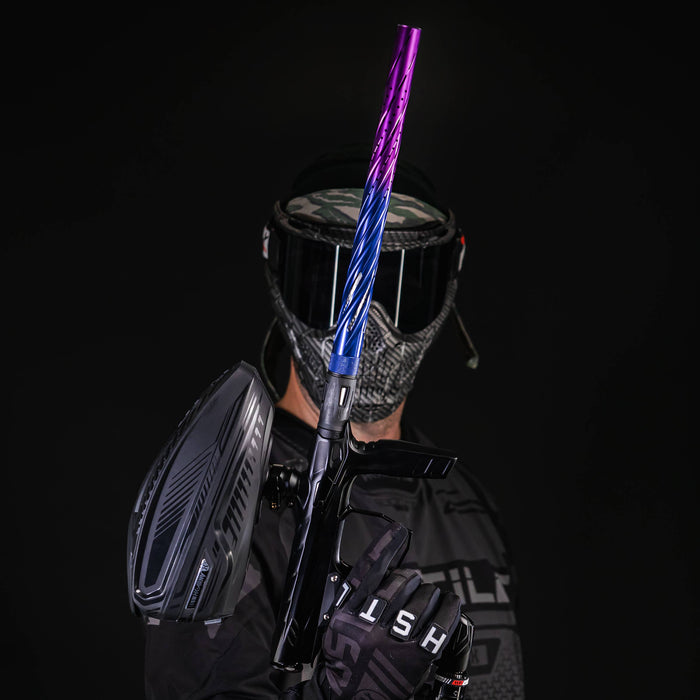 LAZR Elite Orbit Barrel Kit - 15" Blue/Purple Fade - Black Inserts - Cocker Threads