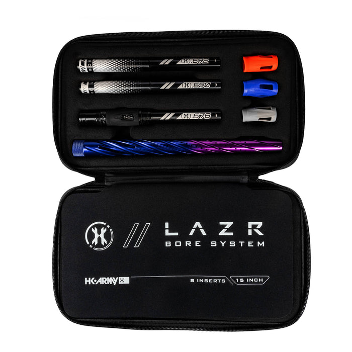 LAZR Elite Orbit Barrel Kit - 15" Blue/Purple Fade - Black Inserts - Cocker Threads