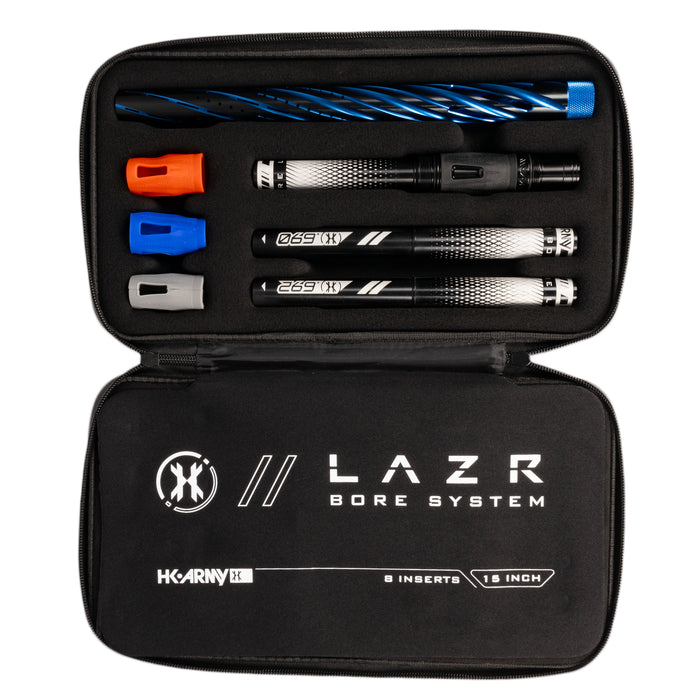 LAZR Elite Orbit Barrel Kit - 15" Dust Blue/Black - Black Inserts - Cocker Threads