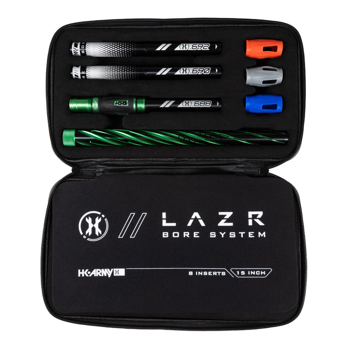 LAZR Elite Orbit Barrel Kit - 15" Dust Green/Black Inserts - Cocker Threads