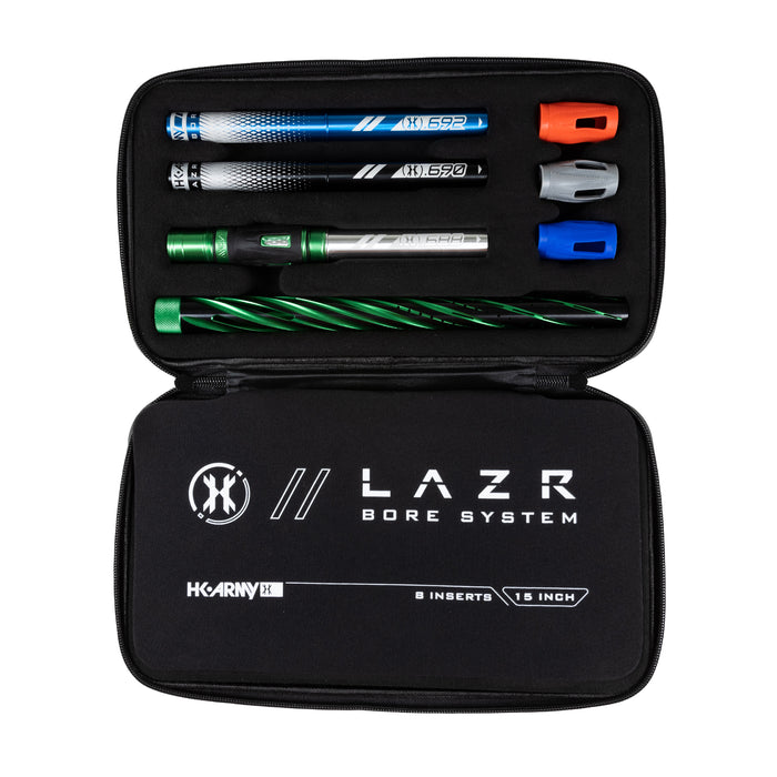 LAZR Elite Orbit Barrel Kit - 15" Dust Green/Colored Inserts - Cocker Threads