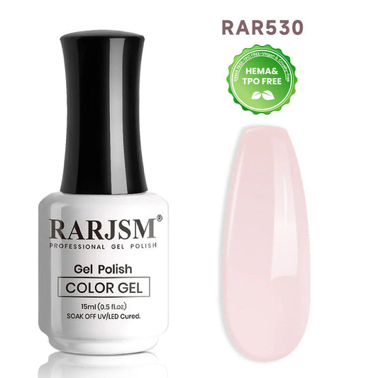 Lemon Pink|RARJSM ®Classic Nude Pink Gel Nail Polish|15ml #530