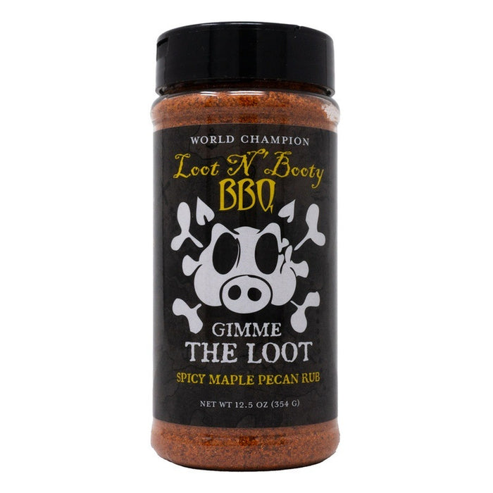 Loot N Booty BBQ Gimme The Loot Spicy Maple & Pecan Rub - 12.5oz (354g)