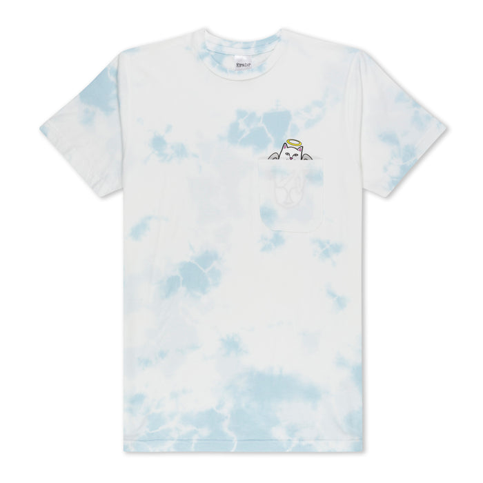 RIPNDIP Lord Angel Pocket Tee (Light Blue Lightning Wash)
