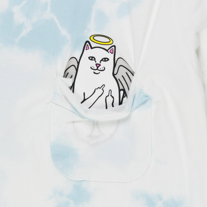 RIPNDIP Lord Angel Pocket Tee (Light Blue Lightning Wash)