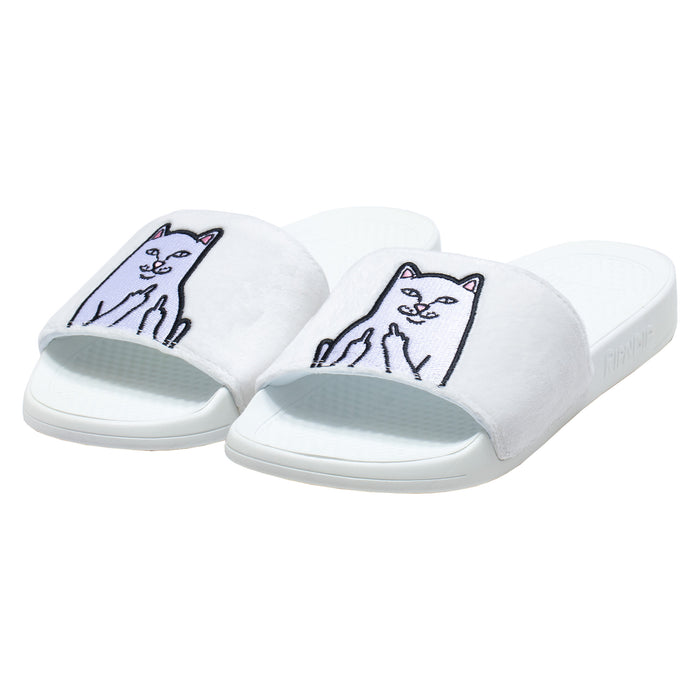 RIPNDIP Lord Nermal Glow in the Dark Slides (Blue/Neon)