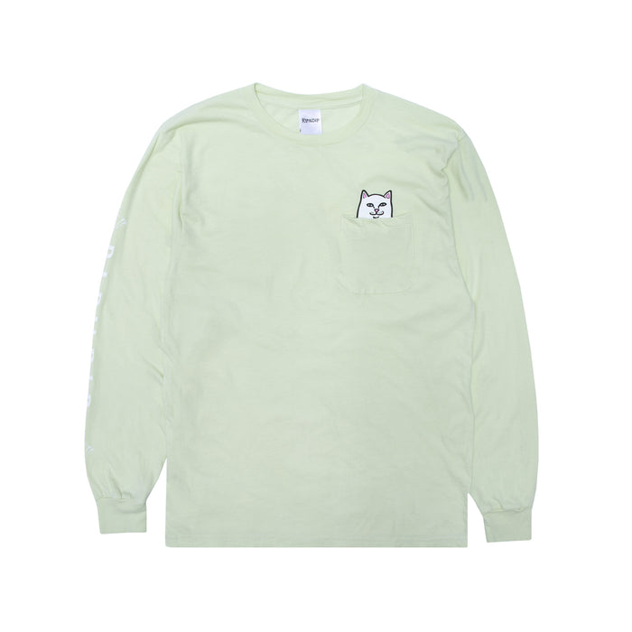 RIPNDIP Lord Nermal Pocket Long Sleeve (Light Lime)