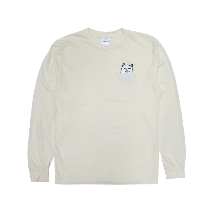 RIPNDIP Lord Nermal Pocket Long Sleeve (Natural)