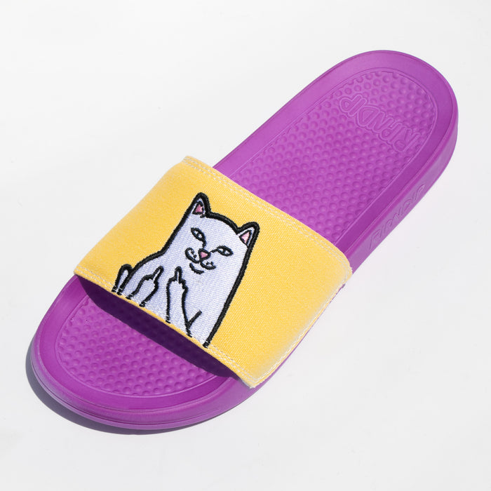 RIPNDIP Lord Nermal Slides UV Activated (Purple/Gold)