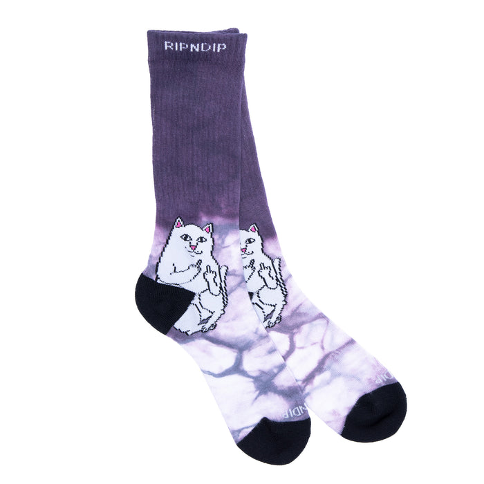 RIPNDIP Lord Nermal Socks (Mauve Half Dye)