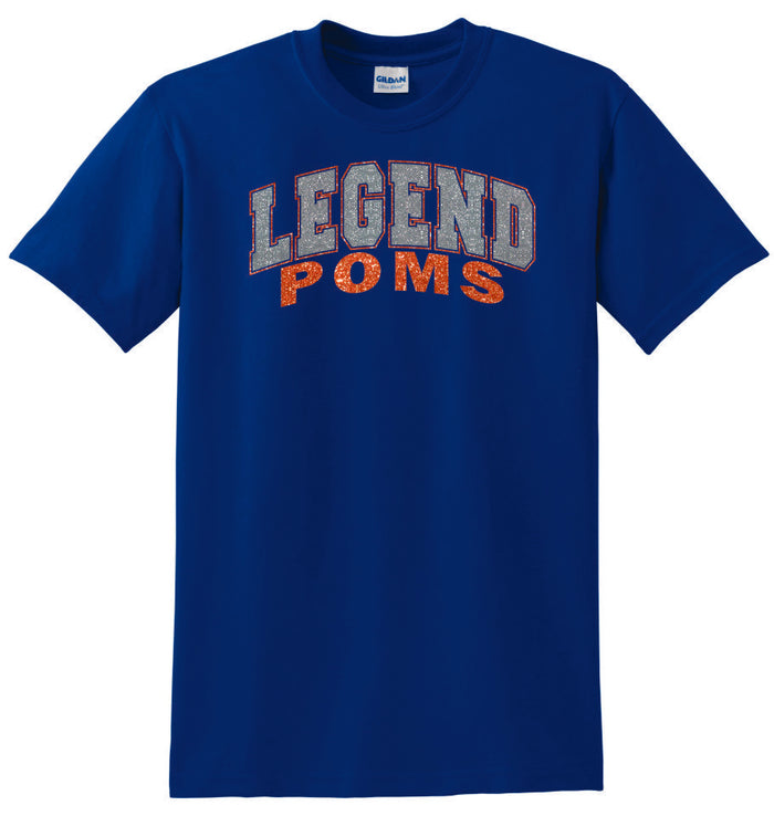 LT Poms Basic Arc Tee- Matte or Glitter