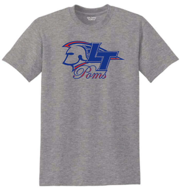 LT Poms Basic Logo Tee- Matte or Glitter