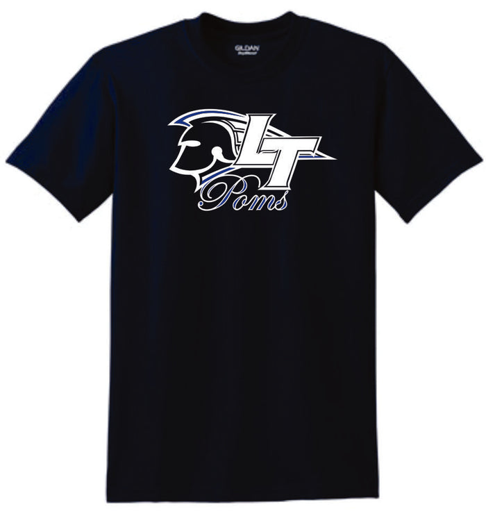 LT Poms Basic Logo Tee- Matte or Glitter