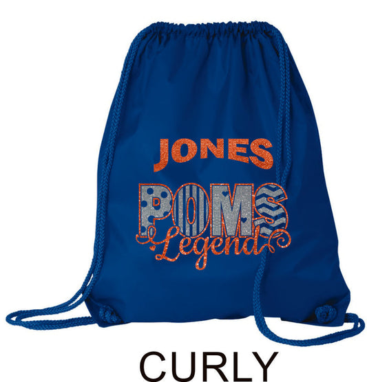 LT Poms Drawstring Cinch Sack- 2 designs