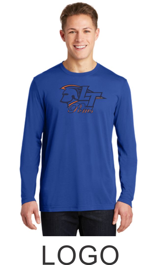 LT Poms Sport-Tek Unisex Long Sleeve Wicking Tee - 2 designs