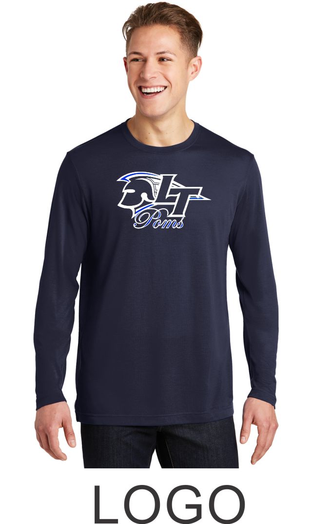 LT Poms Sport-Tek Unisex Long Sleeve Wicking Tee - 2 designs