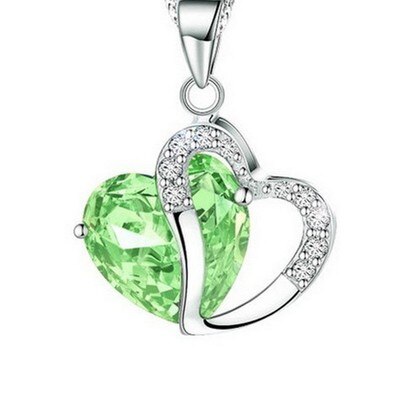 Luxury Heart Pendant Crystal Necklace