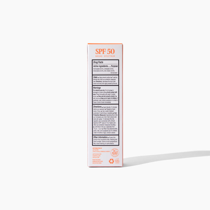 lapcos sunscreen directions and ingredients on back of package