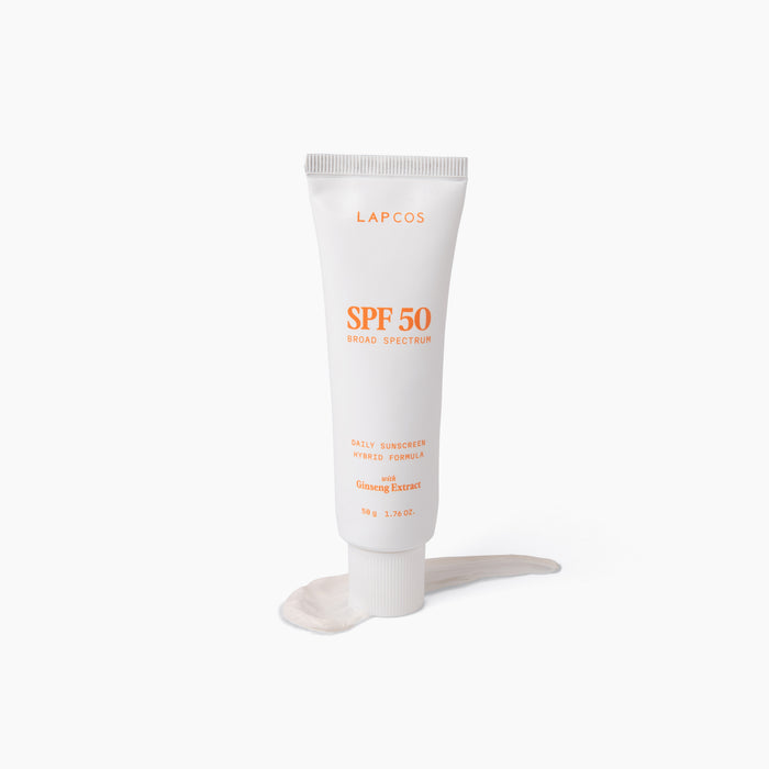 Packaging for LAPCOS spf 50 hybrid sunscreen for face