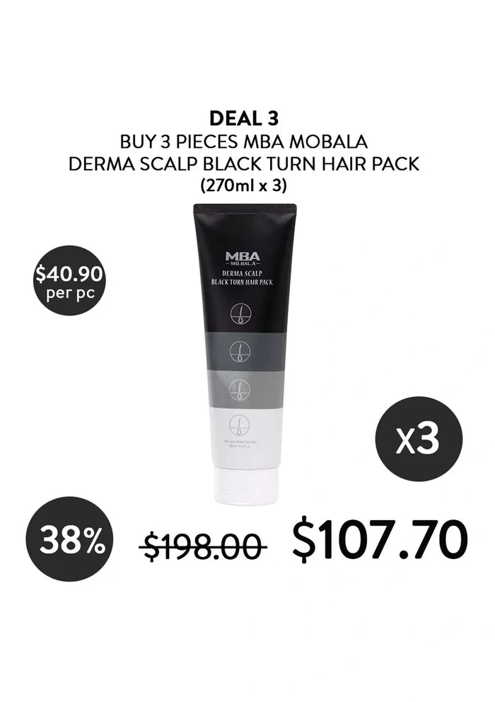 (BUY 3) MBA DERMA SCALP HAIR PACK
