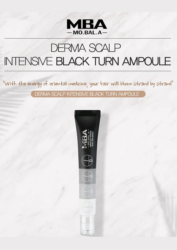 MBA Derma Scalp Intensive Black Turn Ampoule on a white background
