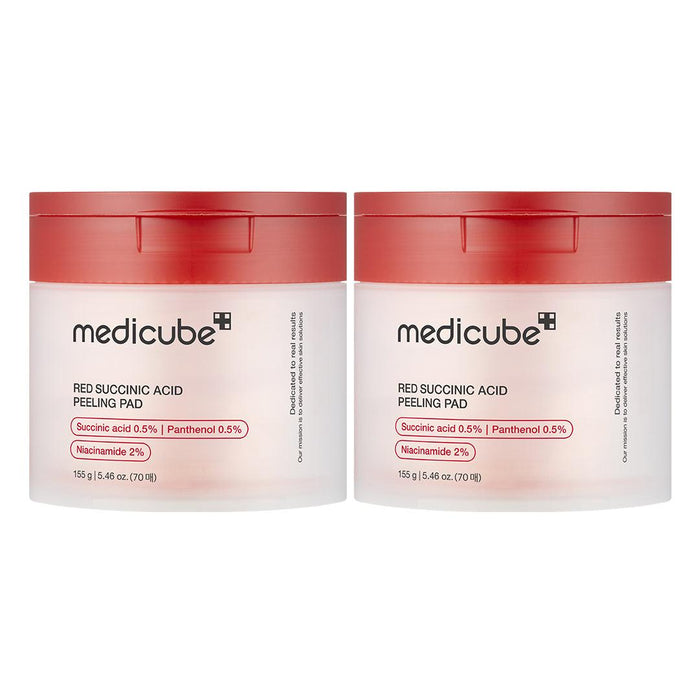 Medicube Red Succinic Peeling Pad 2pcs Bundle Set