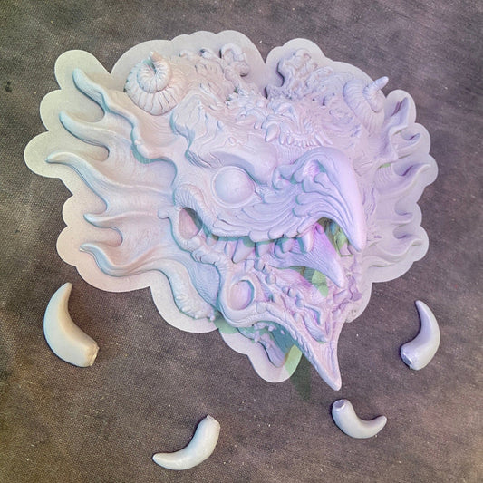 MEDIEVAL SHRIEKER WALL PLAQUE BLANK CAST **PREORDER- ** 4 WEEKS