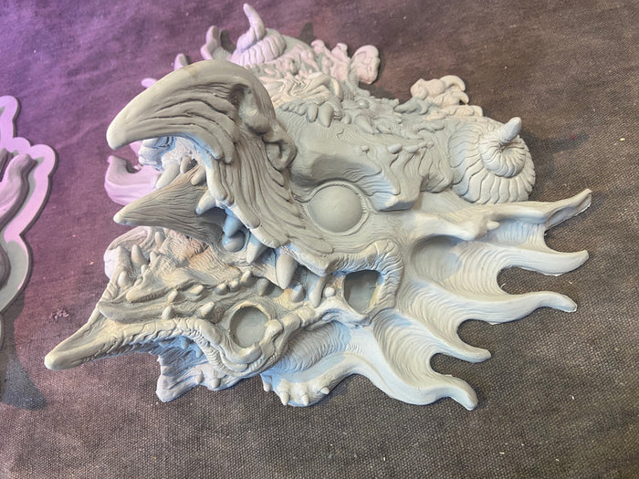 MEDIEVAL SHRIEKER WALL PLAQUE BLANK CAST **PREORDER- ** 4 WEEKS