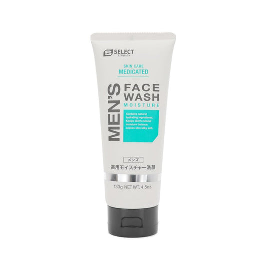 S SELECT Men's Face Wash Moisture 130g | Isetan KL Online Store