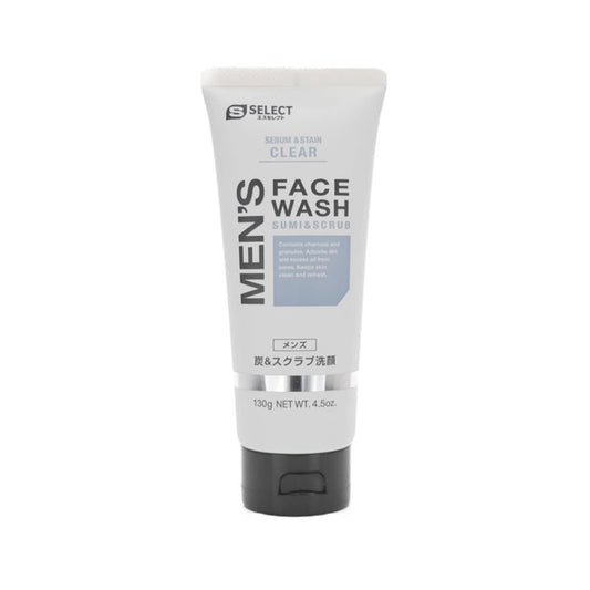 S SELECT Men's Face Wash Sumi & Scrub 130g | Isetan KL Online Store