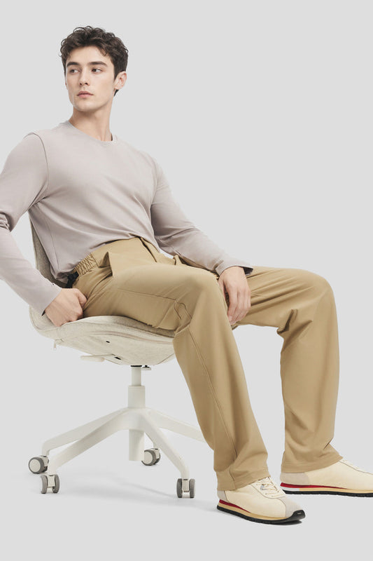 Men's Stretch Straight-Leg Pants EL021