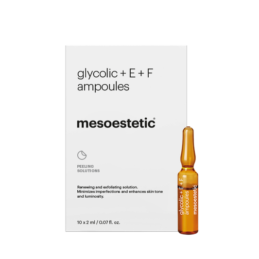 mesoestetic glycolic + E + F ampoules