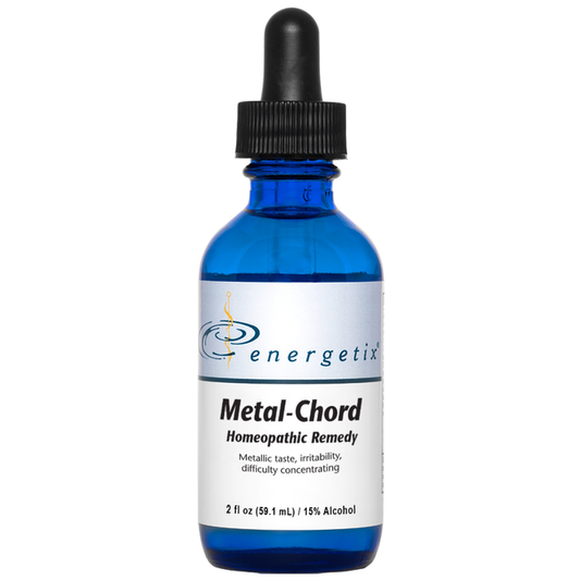 Metal-Chord is a homeopathic combination formula for symptoms related to the presence of heavy metals.
