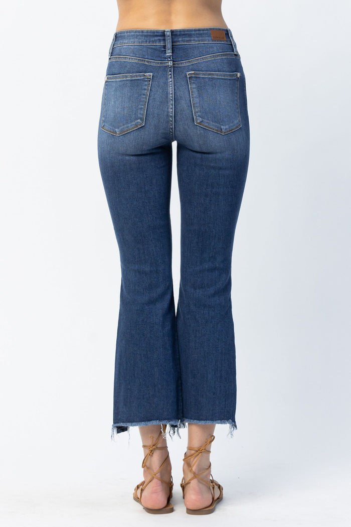 Midrise Cropped Boot w/Step Hem