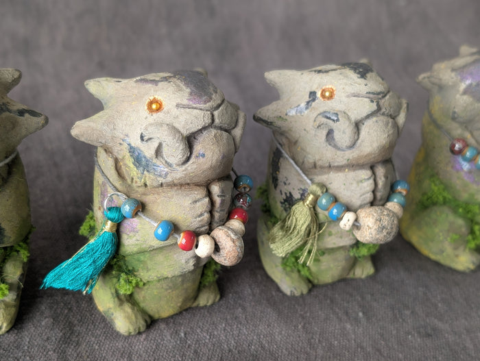 MINI FAUX STONE EFFIGY STATUE (OPAL)