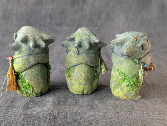 MINI FAUX STONE EFFIGY STATUE