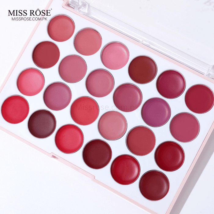 Miss Rose 24-Color All-Round Matte Moisturizing Lipstick Palette buy online