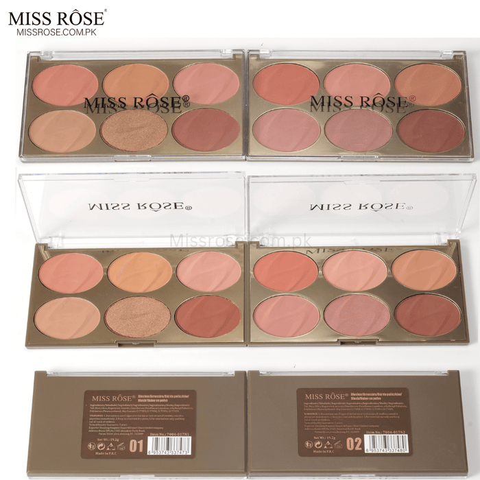 Miss Rose 6 Color Face Kit - Miss Rose Com Pk
