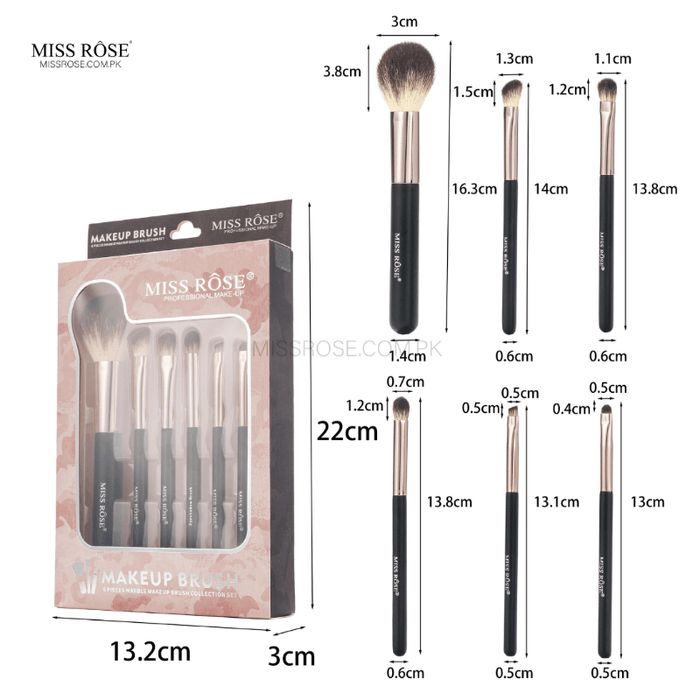 Miss Rose 5-Piece Marble Makeup - Miss Rose Com Pk