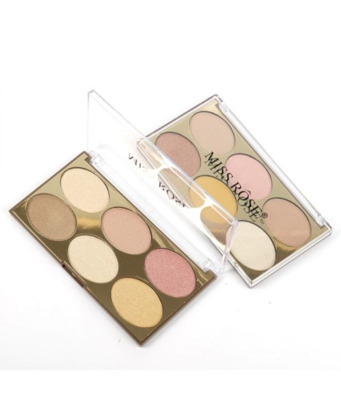 Miss Rose Com Pk Gilded Ellipse Highlighters Kit