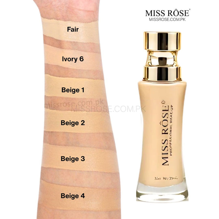 Miss Rose Unique Double Wear Liquid Foundation - Miss Rose Com Pk