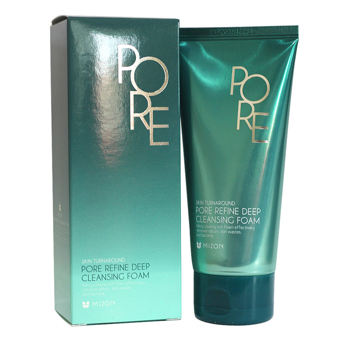 Mizon Skin TurnAround Pore Refine Deep Cleansing Foam 120ml غسول ميزون الجديد